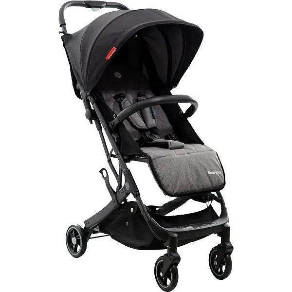Carrinho de Bebê Confort Premium 4 em 1 - Cinza/Preto