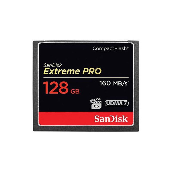 Cartão De Memória Sandisk Compactflash Extreme Pro 128Gb