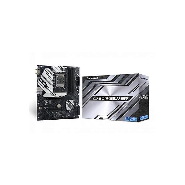 Placa Mãe Biostar Z790A Prata 1700 Conectividade HDMI/DP e Memória DDR5