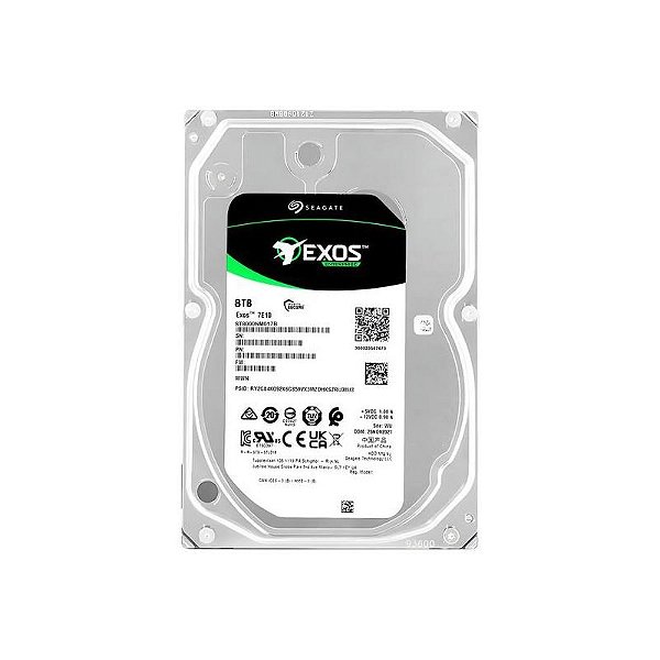 Disco Rígido Seagate Exos 8TB SATA3 7200RPM - ST8000NM017B para Servidores Empresariais