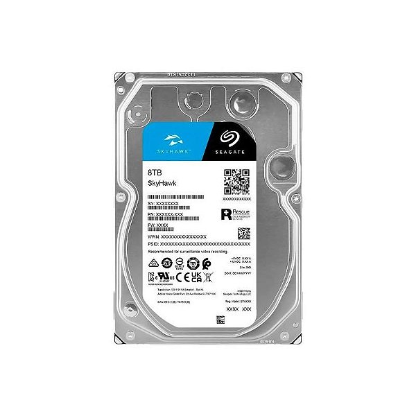 Disco Rígido Seagate Skyhawk Ai 8TB 7200RPM SATA 3 para Vigilância - ST8000VE001
