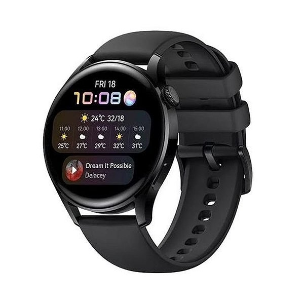 Relógio Inteligente Huawei Watch 3 AL03 na Cor Preta