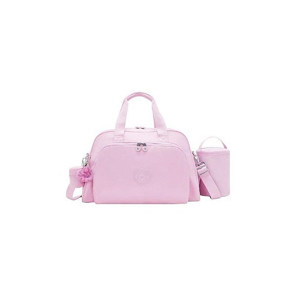 Bolsa Infantil Kipling Camama na Cor Rosa Florescente
