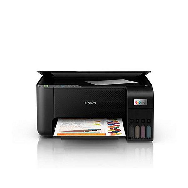 Impressora Multifuncional Epson EcoTank L3210 - Bivolt, Preta, Alta Eficiência