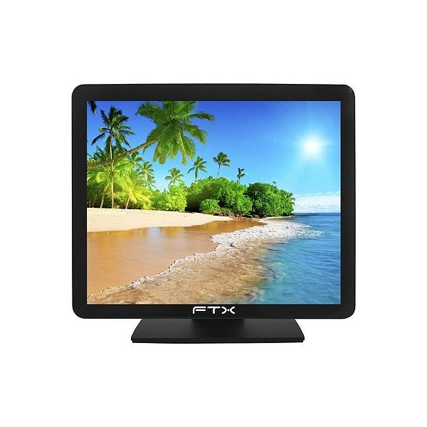 Monitor Touchscreen FTX MT15V1 de 15 LED - 5ms - Preto