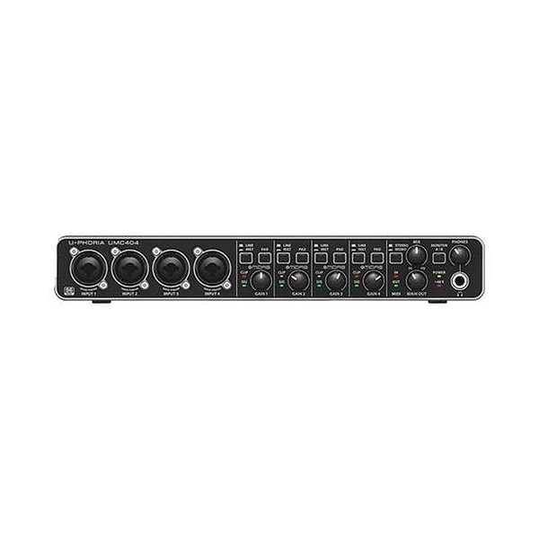Interface de Áudio Behringer U-Phoria UMC404HD - Preto
