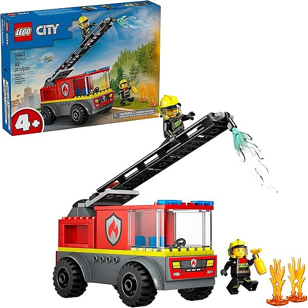 Caminhão Comando De Incêndio Lego City - 60374 (502 Peças)