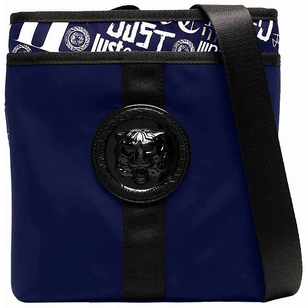 Bolsa de Couro Masculina Just Cavalli 75QA4B11 - Preto
