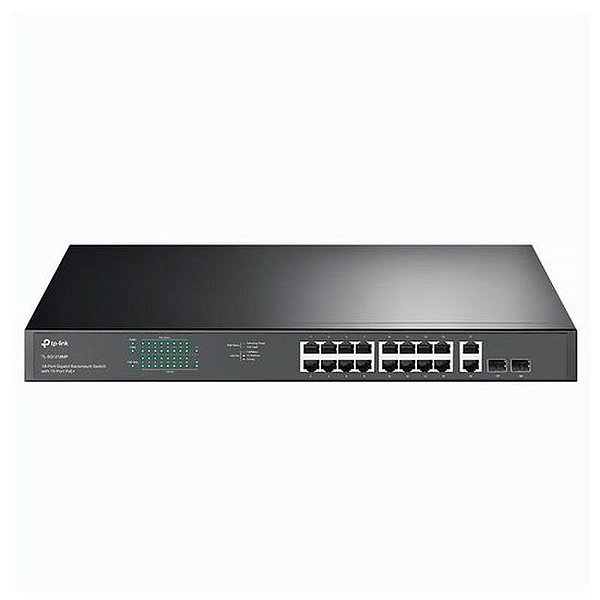 Switch Gigabit TP-Link TL-SG1428PE - 28 Portas, 24 POE + 2 SFP, 1000 Mbps - Cinza