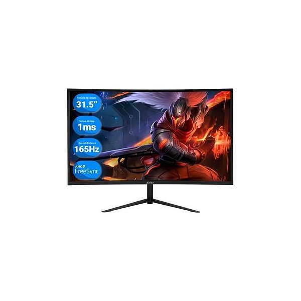 Monitor Curvo Kolke KES-630 31,5 - Alta Definição e Design Elegante
