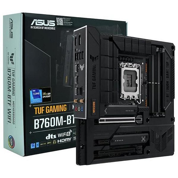 Placa Mãe Asus TUF Gaming B760M-BTF Wi-Fi LGA 1700 com suporte a DDR5