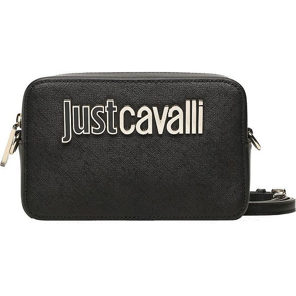 Bolsa Just Cavalli Feminina Em Couro Zs766 Cor Preta