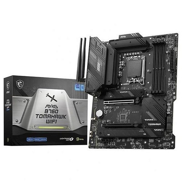 Placa Mãe MSI B760 Mag Tomahawk Wi-Fi 6E DDR5 - Compatível com HDMI e DP