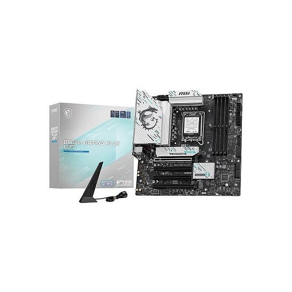 Placa Mãe MSI B860M Gaming Plus Wi-Fi LGA 1851 com Suporte a DDR5