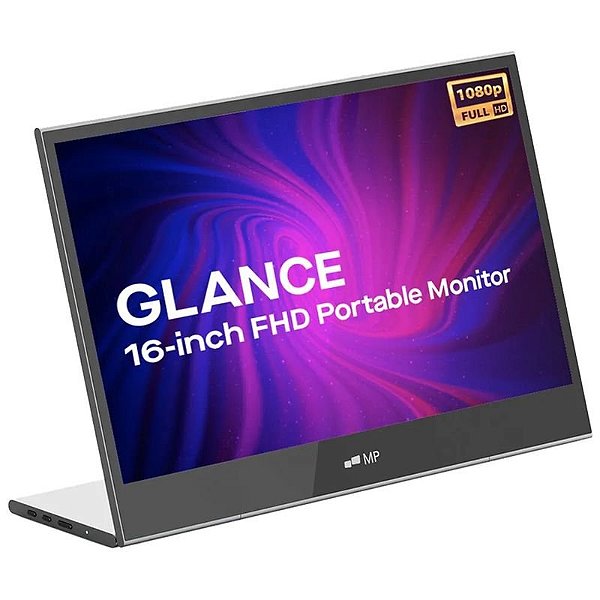 Monitor Portátil GLANCE 16" para Laptop - Mobile Pixels Preto (101-1009P01)