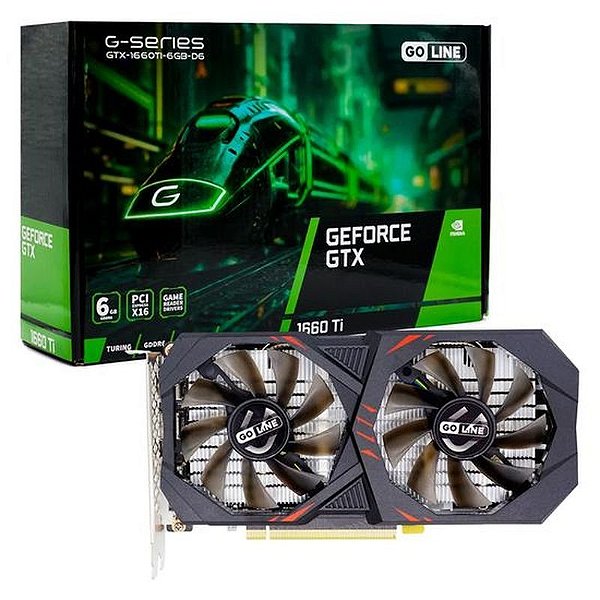 Placa de Vídeo Goline Nvidia GeForce GTX 1660 Ti 6GB GDDR6 com Garantia de 1 Ano
