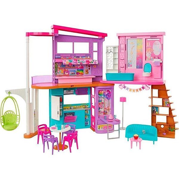 Casa de Férias Barbie Todo Mobiliado -