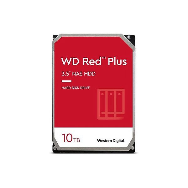 HD Western Digital Red NAS 10TB SATA 3 7200RPM - WD101EFBX para Armazenamento em Rede
