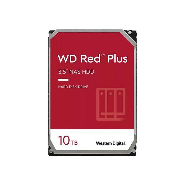 Disco Rígido Interno Western Digital WD Red Plus 10TB para NAS - WD101EFBX