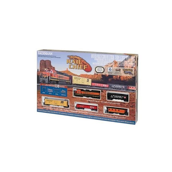 Conjunto Ferroviário Modelo Bachmann Trilho Chief HO 00706