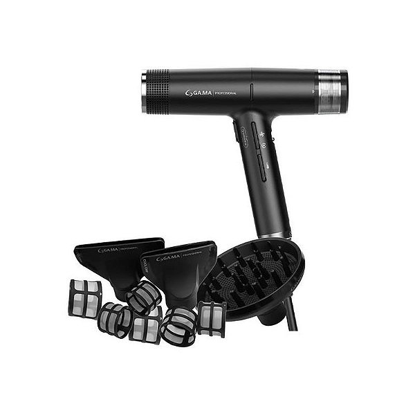 Secador de Cabelo Gama IQ1 Perfetto 1.600W Preto - Potência e Tecnologia Avançada