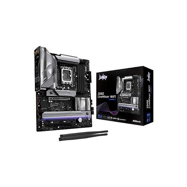 Placa Mãe Asrock Z890 Livemixer Wi-Fi, 4x DDR5, Soquete LGA 1851, ATX Chipset Intel Z890