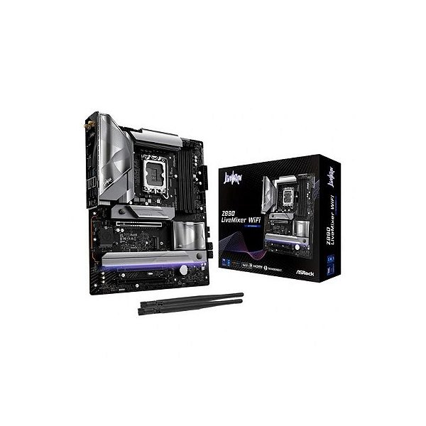 Placa Mãe Asrock Z890 Livemixer 1700 com Wifi 7 e Suporte DDR5 e M.2