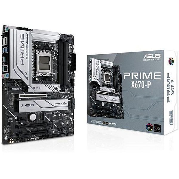 Placa-Mãe Asus Prime X670-P Am5 Com Suporte Ddr5 - Desempenho Superior