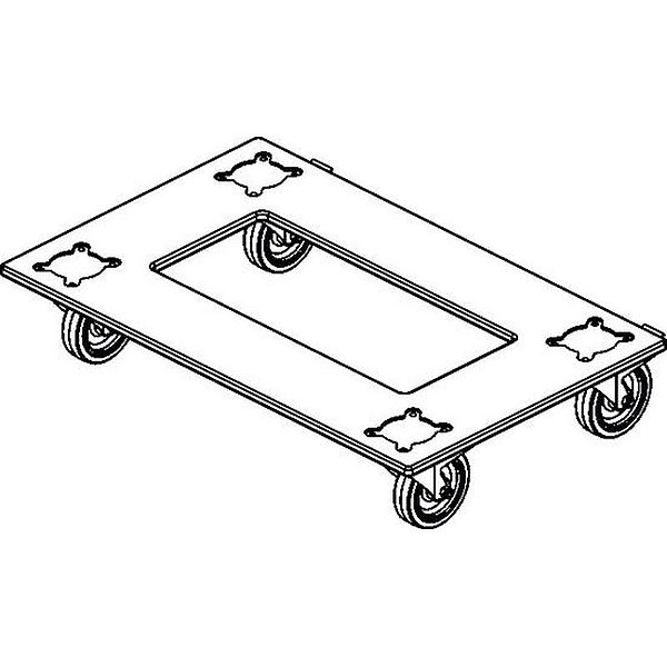 Suporte para Equipamentos de Áudio com Rodas PL-Event 218S
