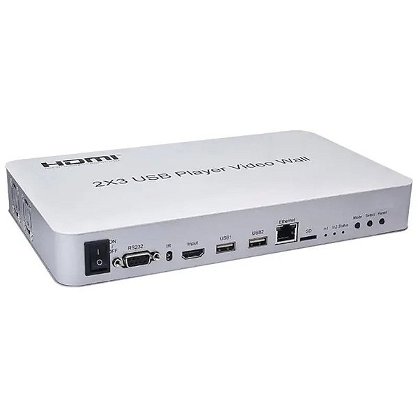 Controlador de Vídeo SFX VideoWall HD 2x3 com HDMI 1080p 30Hz - Alta Performance