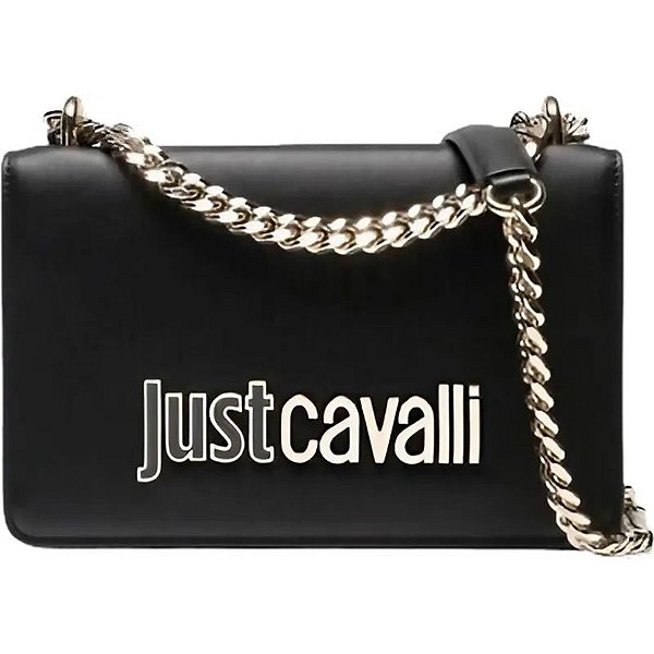 Bolsa Feminina Just Cavalli 75RA4BB2 ZS766 - Preto e Dourado