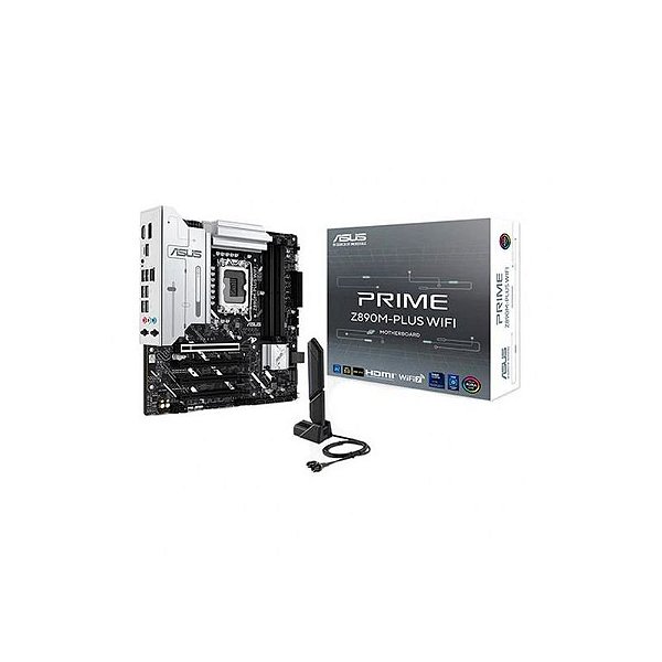 Placa Mãe Asus Z890M-Plus Prime Wifi DDR5, HDMI, DP e RGB - WiFi 7