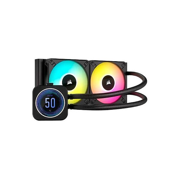 Refrigeração Líquida Corsair H100I Elite LCD XT 240MM - Desempenho Superior para PC