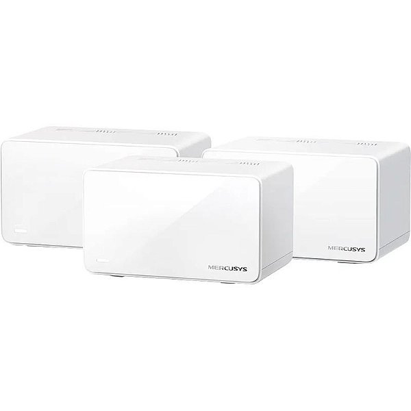 Roteador Mesh Mercusys Halo H90X AX6000 - Kit com 3 Unidades Wireless