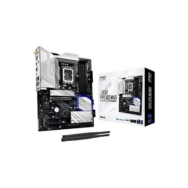 Placa Mãe Asrock Z890 Pro RS Wi-Fi, Chipset Intel Z890, Socket LGA 1851, ATX, 4x DDR5