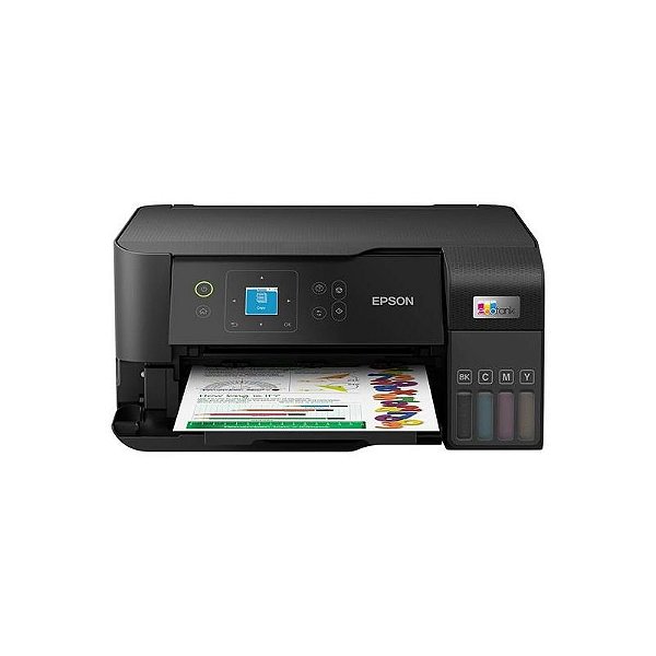 Impressora Multifuncional Epson EcoTank L3560 3 em 1 Bivolt - Cor Preto