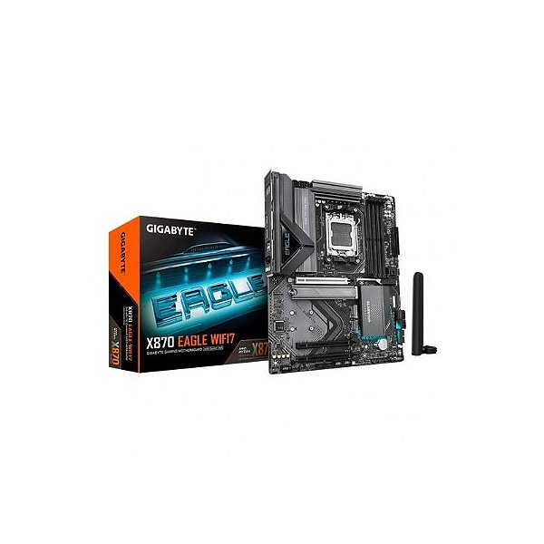 Placa Mãe Gigabyte AM5 X870 Eagle WIFI7 - DDR5, HDMI, DP, USB-C, USB 3.2