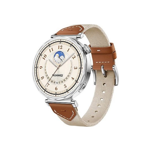 Relógio Inteligente Huawei Watch GT 5 41MM - Couro Marrom Trançado JNA-B19