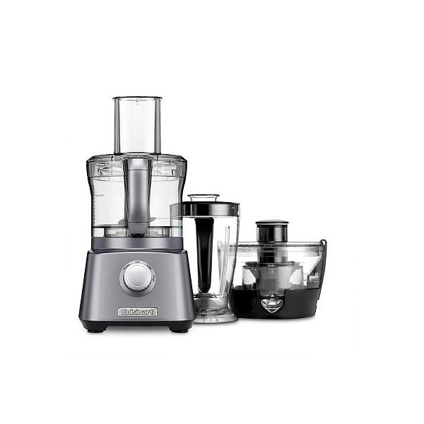 Processador + Liquidificador + Extrator De Suco Cuisinart Cfp-800 110V - Cinza  -> Multiprocessador De Alimentos 3 Em 1 Cuisinart Cfp-800 110V - Cinza
