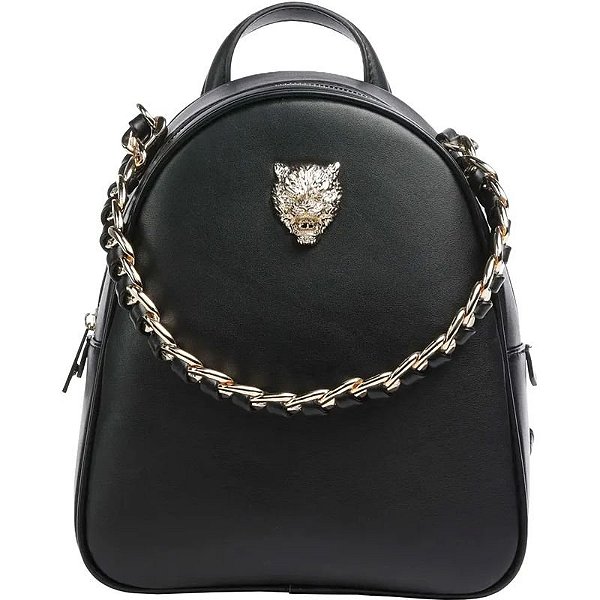 Mochila Feminina Philipp Plein Sport - Modelo 2110162 293 - Preto Elegante