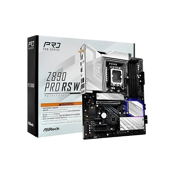 Placa Mãe Asrock Z890 Pro RS Wi-Fi LGA 1851 com Suporte a DDR5
