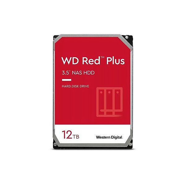 Disco Rígido Western Digital WD Red Plus NAS 12TB SATA3 7200RPM - WD120EFBX