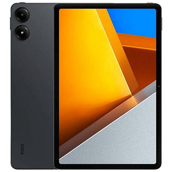 Tablet Xiaomi Poco Pad 12.1 Wi-Fi 256GB/8GB RAM - Cinza, Câmeras 8MP Dual