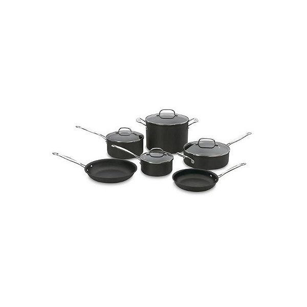 Conjunto De Panelas Cuisinart 66-10 Cor Preto - 10 Peças