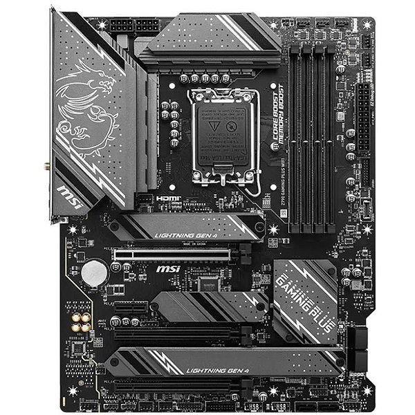 Placa Mãe MSI Z790 Gaming Plus WiFi LGA1700 - DDR5, M.2, PCI-E, HDMI, DP