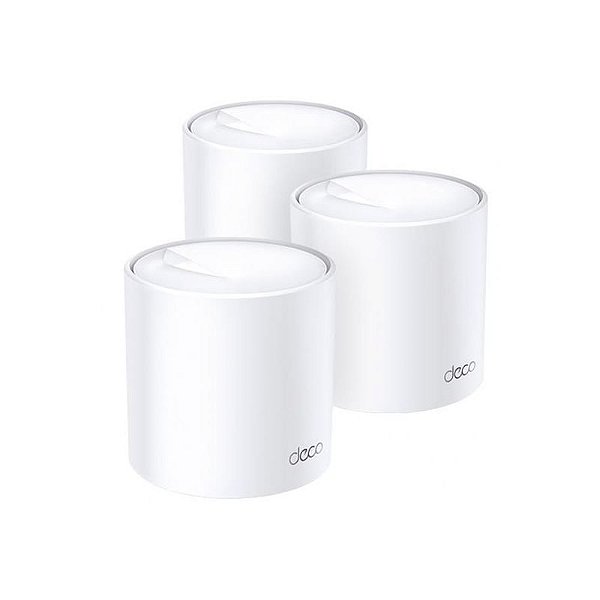 Roteador TP-Link Deco X20 Mesh Wi-Fi 6 Tri-Banda AX1800 - Pacote com 3 Unidades
