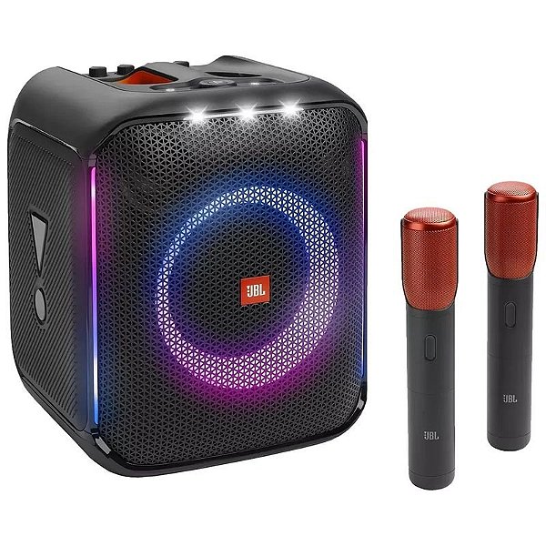 Caixa de Som JBL PartyBox Encore Bluetooth 100W c/ 2 Microfones sem Fio