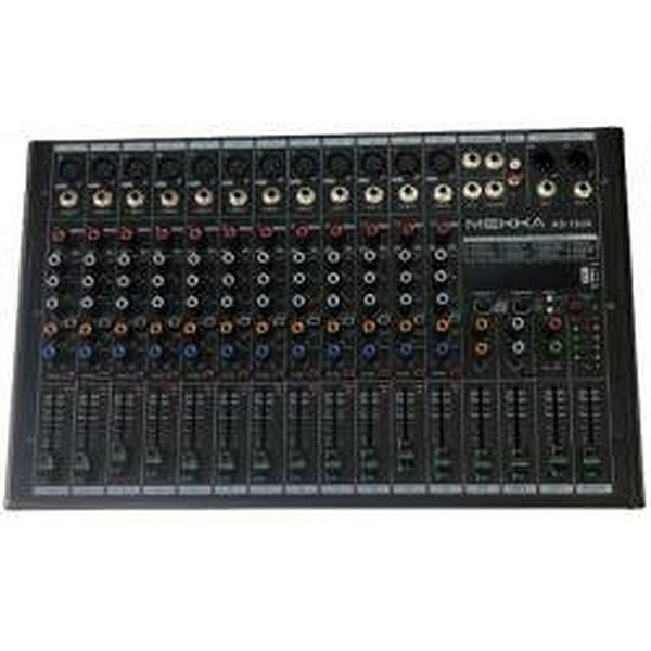 Mixer de Áudio Profissional Gold com 12 Canais Auxiliares