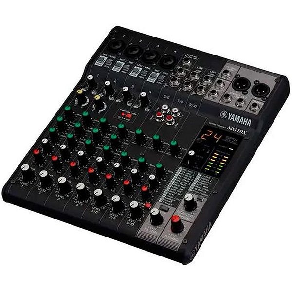 Mesa de Som Yamaha MG10X CV - Mixagem Profissional para Estúdios e Eventos