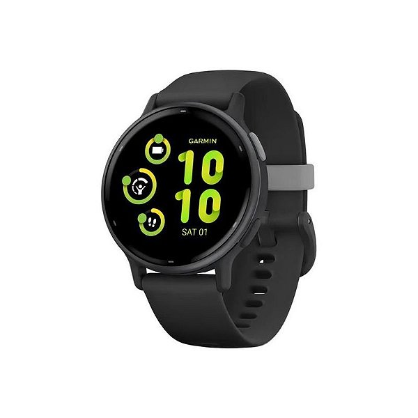 Relógio Garmin Vivoactive 5 Preto - Smartwatch Multisport com GPS e Monitor de Atividade